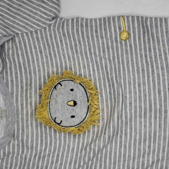 3/$30 BURTS BEES BABY Organic Cotton Shorts Drawstring + Lion Bodysuits - Picture 4 of 6